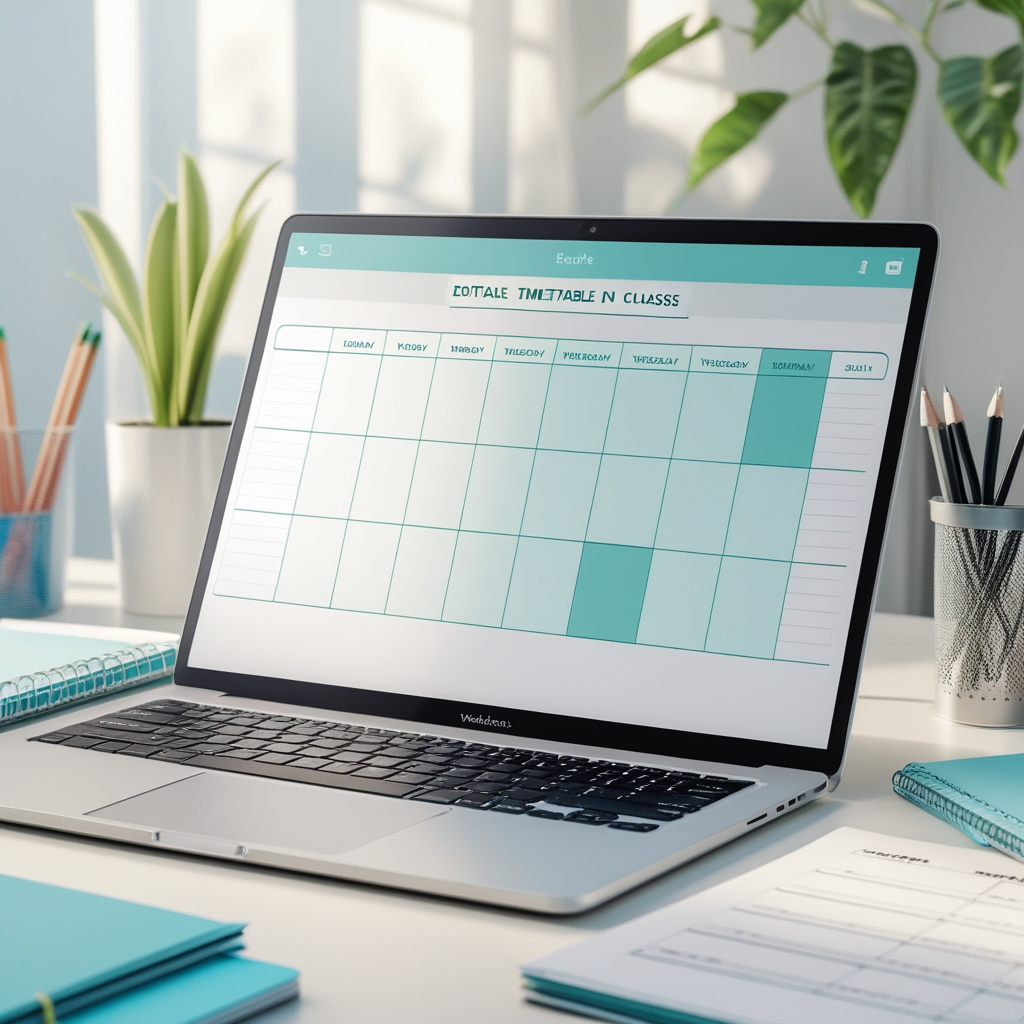 Weekly Class Schedule Template - Image 3