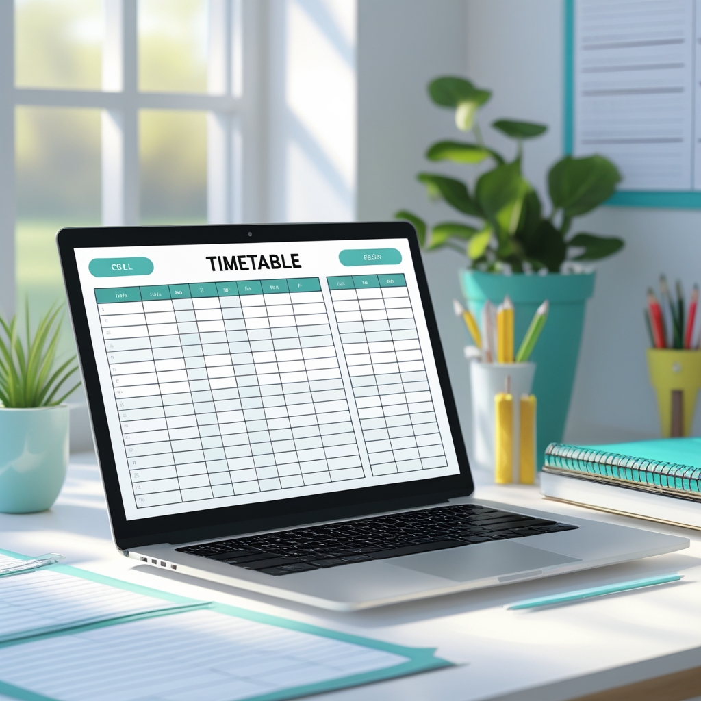 Weekly Class Schedule Template